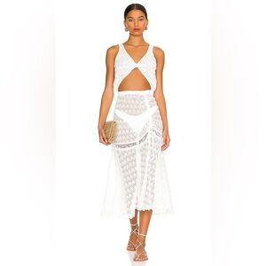 Elegant White Midi Dress